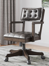 Warmstead Furniture - Ashley Furniture - Breckington Desk Chair - Home Office Desk Chair (1/CN) / Dark Brown - H556-01A